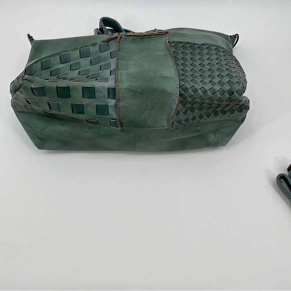 Le Miel Vegan Leather Purse NWT Aged Turquoise Color - Picture 7 of 16